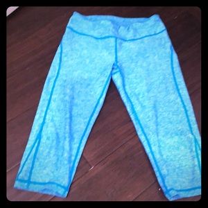 Blue zella capris